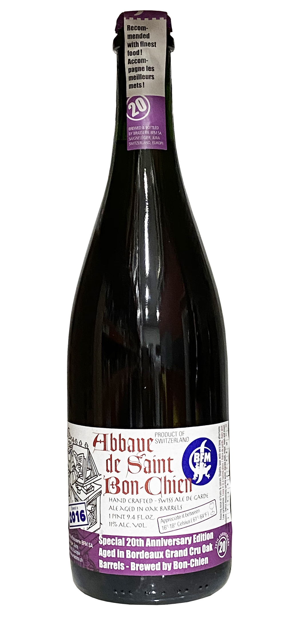 Abbaye de Saint Bon-Chien 25.4oz bottle.