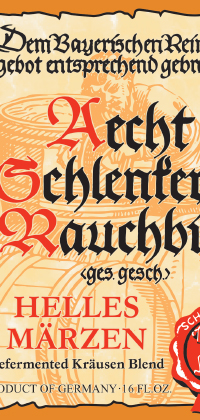 Acht Schlenkerla "Helles Märzen" label
