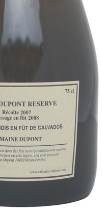 Cidre Reserve E. Dupont 750mL bottle.